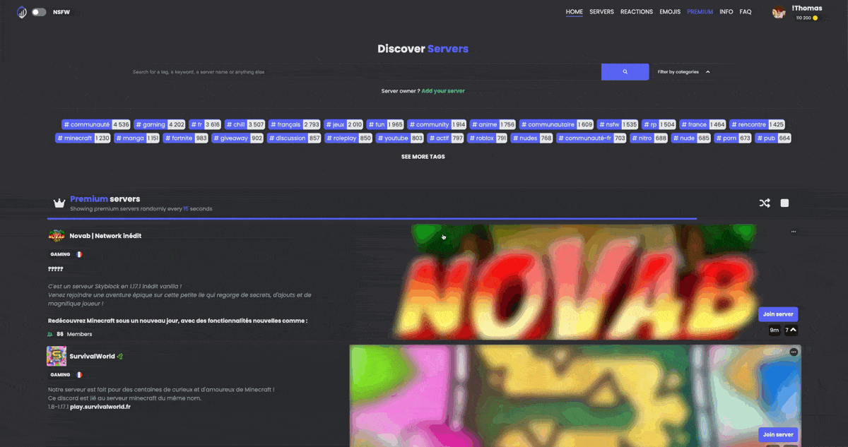 page DiscordInvites